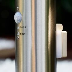 Hofstein Caserta Sockelleuchte Edelstahl, 1-flammig, Bewegungsmelder -Günstiges Wegeleuchten Geschäft caserta sockelleuchte h306531 8