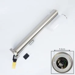 Hofstein Caserta Wegeleuchte Nickel-Matt, 1-flammig, Bewegungsmelder -Günstiges Wegeleuchten Geschäft caserta wegeleuchte h3018422 4