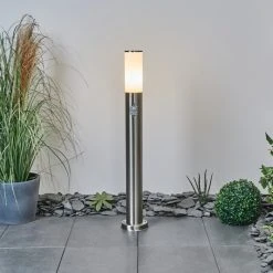 Hofstein Caserta Wegeleuchte Nickel-Matt, Weiß, 1-flammig, Bewegungsmelder -Günstiges Wegeleuchten Geschäft caserta wegeleuchte h3018446 6