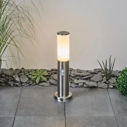 Hofstein Caserta Wegeleuchte Nickel-Matt, Weiß, 1-flammig, Bewegungsmelder -Günstiges Wegeleuchten Geschäft caserta wegeleuchte h3538937 6