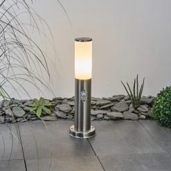 Hofstein Caserta Wegeleuchte Nickel-Matt, Weiß, 1-flammig, Bewegungsmelder -Günstiges Wegeleuchten Geschäft caserta wegeleuchte h3538937 8