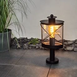 Hofstein Chamesol Sockelleuchte Schwarz, 1-flammig -Günstiges Wegeleuchten Geschäft chamesol sockelleuchte h3454091 10