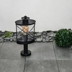 Hofstein Chamesol Sockelleuchte Schwarz, 1-flammig -Günstiges Wegeleuchten Geschäft chamesol sockelleuchte h3454091 11