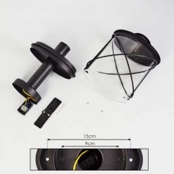 Hofstein Chamesol Sockelleuchte Schwarz, 1-flammig -Günstiges Wegeleuchten Geschäft chamesol sockelleuchte h3454091 4