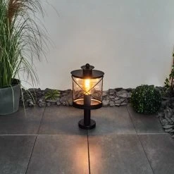 Hofstein Chamesol Sockelleuchte Schwarz, 1-flammig -Günstiges Wegeleuchten Geschäft chamesol sockelleuchte h3454091 8