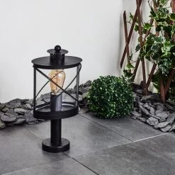 Hofstein Chamesol Sockelleuchte Schwarz, 1-flammig -Günstiges Wegeleuchten Geschäft chamesol sockelleuchte h3454091 9