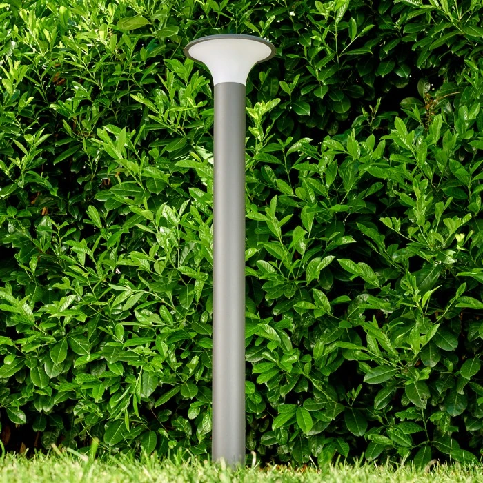 Hofstein Chelmsford Aussenstehleuchte LED Grau, 1-flammig 7 Hofstein Chelmsford Aussenstehleuchte LED Grau, 1-flammig – Bild 5