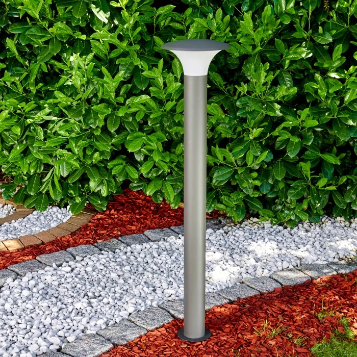 Hofstein Chelmsford Aussenstehleuchte LED Grau, 1-flammig 9 Hofstein Chelmsford Aussenstehleuchte LED Grau, 1-flammig – Bild 7