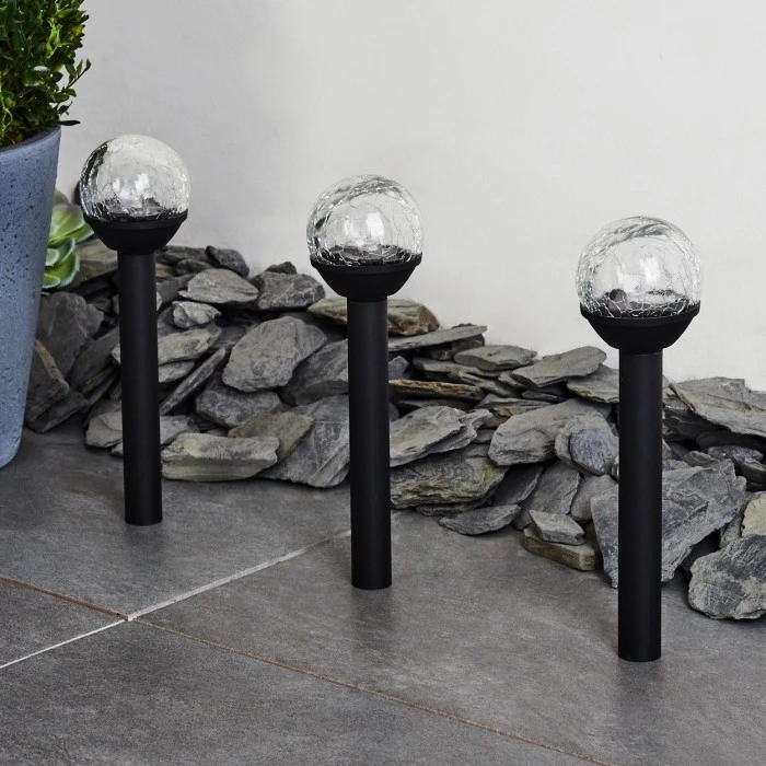 Hofstein Colognole 3er Set Solar-Wegeleuchte LED Schwarz, 1-flammig 14 Hofstein Colognole 3er Set Solar-Wegeleuchte LED Schwarz, 1-flammig – Bild 12