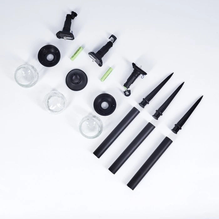 Hofstein Colognole 3er Set Solar-Wegeleuchte LED Schwarz, 1-flammig 7 Hofstein Colognole 3er Set Solar-Wegeleuchte LED Schwarz, 1-flammig – Bild 5