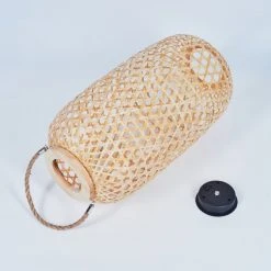 Hofstein Conneaut Solarleuchte LED Braun, Holz hell, 1-flammig -Günstiges Wegeleuchten Geschäft conneaut solarleuchte h3418963 4