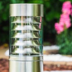 Hofstein Dakar Außensockelleuchte Edelstahl, 1-flammig, Bewegungsmelder -Günstiges Wegeleuchten Geschäft dakar aussensockelleuchte h365 14