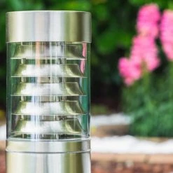 Hofstein Dakar Außensockelleuchte Edelstahl, 1-flammig, Bewegungsmelder -Günstiges Wegeleuchten Geschäft dakar aussensockelleuchte h365 3