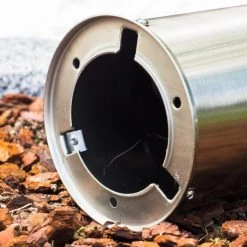 Hofstein Dakar Aussenstehleuchte Edelstahl, 1-flammig, Bewegungsmelder -Günstiges Wegeleuchten Geschäft dakar aussenstehleuchte h120 13