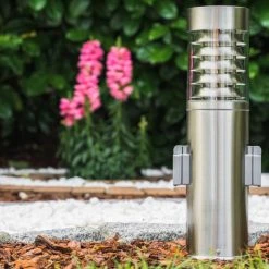 Hofstein Dakar Sockelleuchte Edelstahl, 1-flammig -Günstiges Wegeleuchten Geschäft dakar sockelleuchte h168005 6