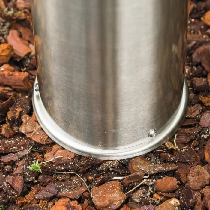 Hofstein Dakar Sockelleuchte Edelstahl, 1-flammig 9 Hofstein Dakar Sockelleuchte Edelstahl, 1-flammig – Bild 7