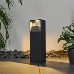 Hofstein Dubona Außenwegeleuchte LED Anthrazit, 1-flammig -Günstiges Wegeleuchten Geschäft dubona aussenwegeleuchte h3415825 6