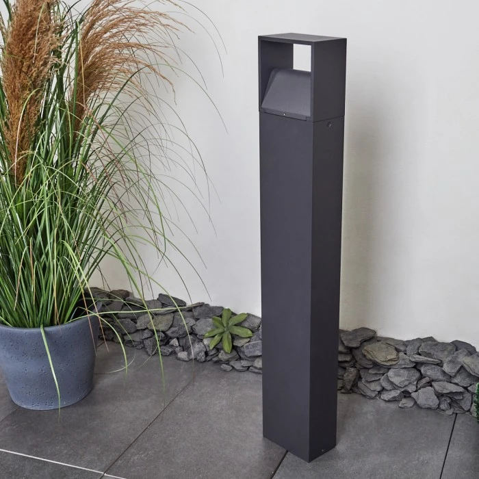 Hofstein Dubona Wegeleuchte LED Anthrazit, 1-flammig 4 Hofstein Dubona Wegeleuchte LED Anthrazit, 1-flammig – Bild 2