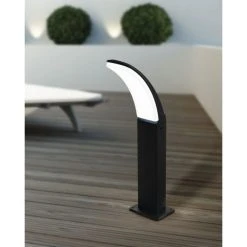 Eglo Leuchten EGLO FIUMICINO Sockelleuchte LED Schwarz, 1-flammig -Günstiges Wegeleuchten Geschäft eglo fiumicino sockelleuchte 981512 1