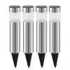 Eglo Leuchten Eglo SHINE 4er Set Solar-Wegeleuchte LED Edelstahl, 4-flammig -Günstiges Wegeleuchten Geschäft eglo shine 4er set solar wegeleuchte 90634 0