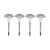 Eglo Leuchten Eglo SHINE 4er Set Solar-Wegeleuchte LED Edelstahl, 4-flammig -Günstiges Wegeleuchten Geschäft eglo shine 4er set solar wegeleuchte 90636 0