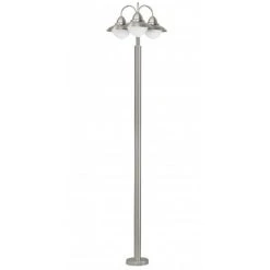 Eglo Leuchten Eglo SIDNEY Aussenstehleuchte Edelstahl, 3-flammig