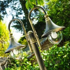 Hofstein Elgin Kandelaber Schwarz-Gold, 2-flammig -Günstiges Wegeleuchten Geschäft elgin kandelaber 21091f2 bg 3