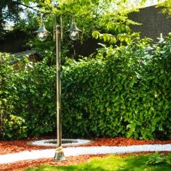 Hofstein Elgin Kandelaber Schwarz-Gold, 2-flammig -Günstiges Wegeleuchten Geschäft elgin kandelaber 21091f2 bg 9