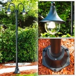 Hofstein Elgin Kandelaber Schwarz, 2-flammig -Günstiges Wegeleuchten Geschäft elgin kandelaber 21091f2 bl 8