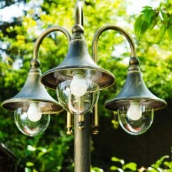 Hofstein Elgin Kandelaber Braun, Gold, 3-flammig -Günstiges Wegeleuchten Geschäft elgin kandelaber 31091f2 bg 3