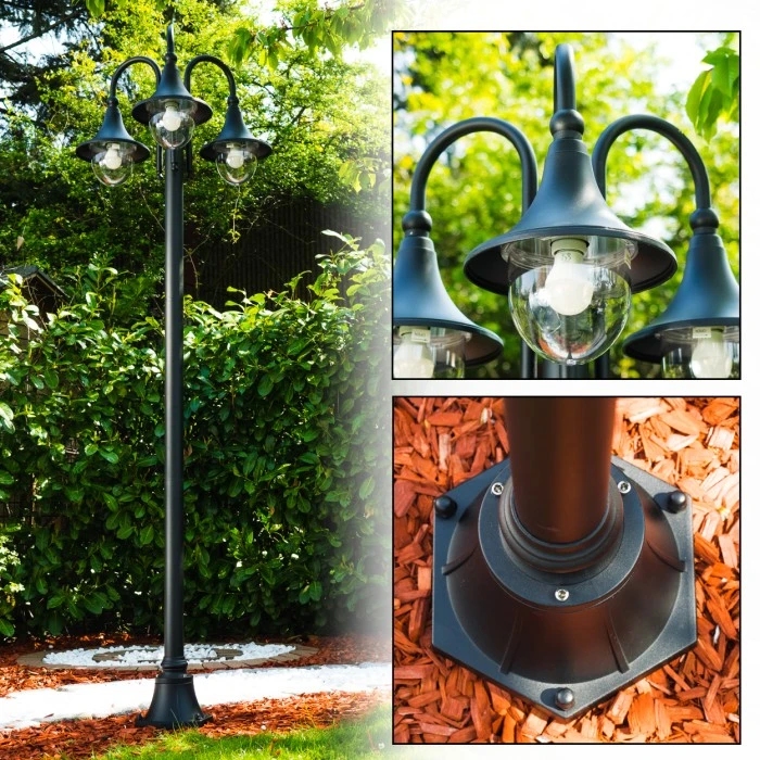 Hofstein Elgin Kandelaber Schwarz, 3-flammig 5 Hofstein Elgin Kandelaber Schwarz, 3-flammig – Bild 3