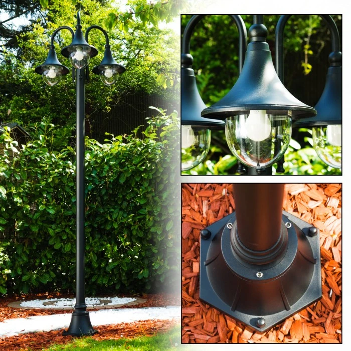 Hofstein Elgin Kandelaber Schwarz, 3-flammig 11 Hofstein Elgin Kandelaber Schwarz, 3-flammig – Bild 9