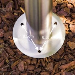 Hofstein Elima Außenstehleuchte Edelstahl, 1-flammig -Günstiges Wegeleuchten Geschäft elima aussenstehleuchte h401 3