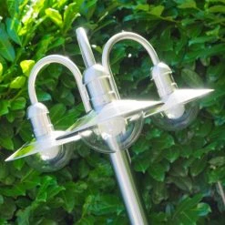 Hofstein Elima Kandelaber Edelstahl, Transparent, Klar, 3-flammig -Günstiges Wegeleuchten Geschäft elima kandelaber h102 5