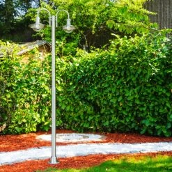 Hofstein Elima Kandelaber Edelstahl, 2-flammig -Günstiges Wegeleuchten Geschäft elima kandelaber h400 7