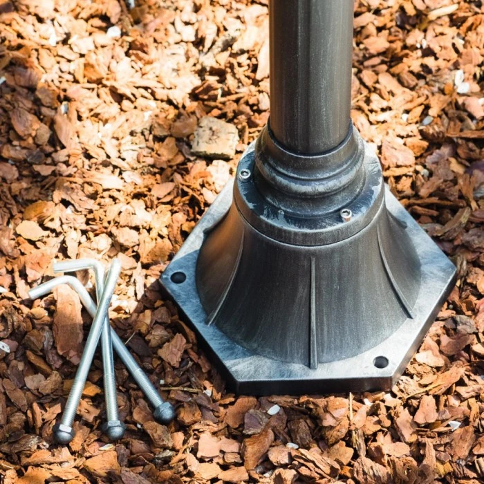 Hofstein Esteli Wegeleuchte Schwarz, 1-flammig 9 Hofstein Esteli Wegeleuchte Schwarz, 1-flammig – Bild 7