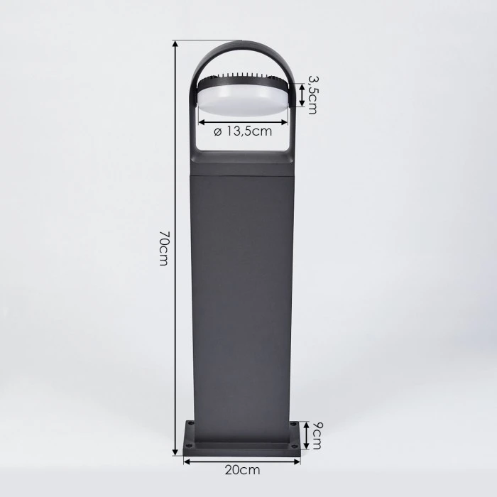 Hofstein Falatasa Wegeleuchte LED Anthrazit, 1-flammig 6 Hofstein Falatasa Wegeleuchte LED Anthrazit, 1-flammig – Bild 4