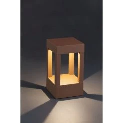 Faro Barcelona Agra Sockelleuchte LED Rostfarben, 1-flammig