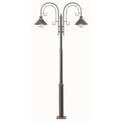 Faro Barcelona Nautica Kandelaber Rostfarben, 2-flammig