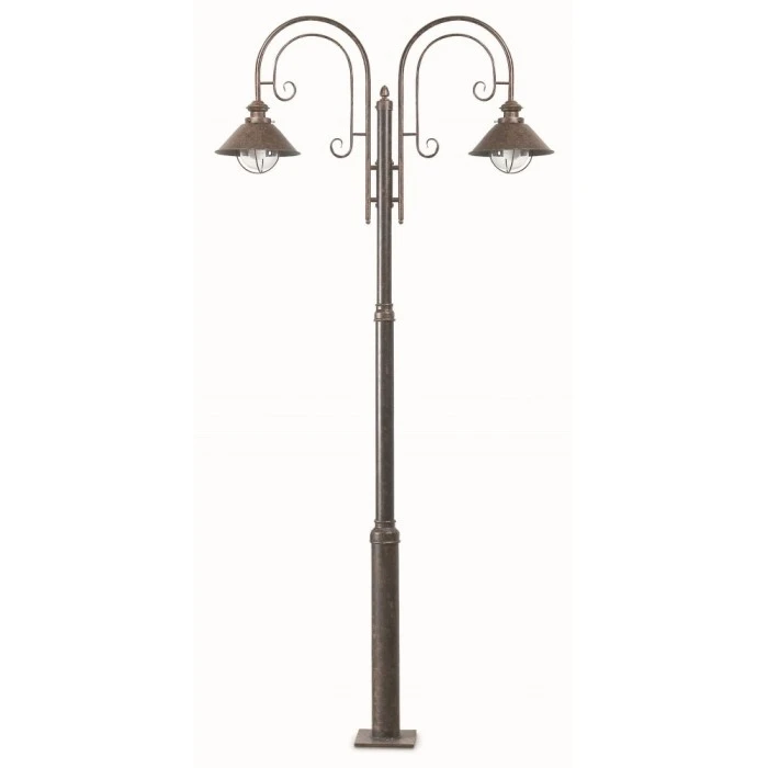 Faro Barcelona Nautica Kandelaber Rostfarben, 2-flammig 3 Faro Barcelona Nautica Kandelaber Rostfarben, 2-flammig