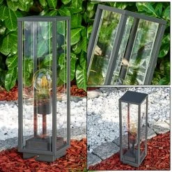 Hofstein Faroer Pollerleuchte Anthrazit, 1-flammig