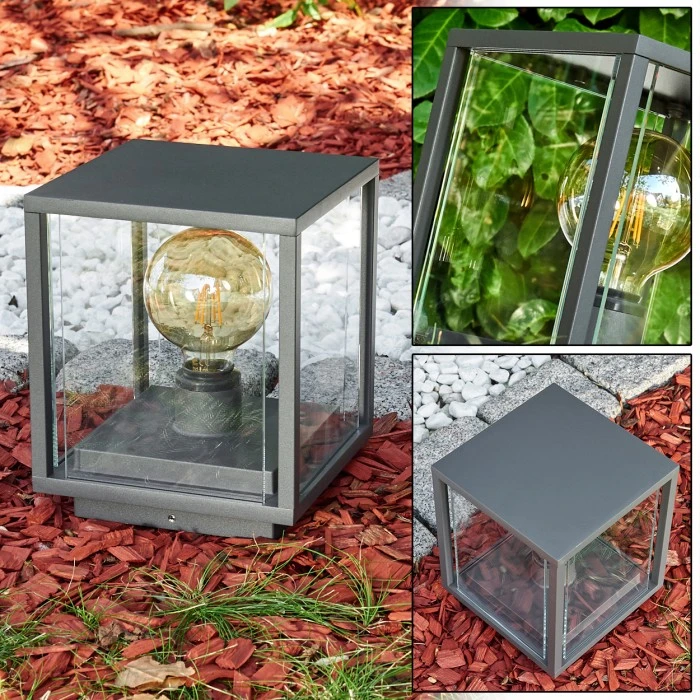 Hofstein Faroer Pollerleuchte Anthrazit, 1-flammig 3 Hofstein Faroer Pollerleuchte Anthrazit, 1-flammig