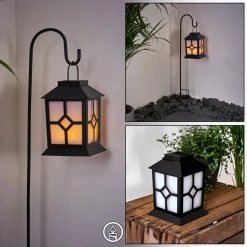 Hofstein Folgarida Solarleuchte LED Schwarz, 64-flammig