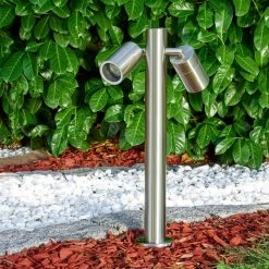 Hofstein Froslev Wegeleuchte LED Chrom, 2-flammig -Günstiges Wegeleuchten Geschäft froslev wegeleuchte h3342541 do1 2