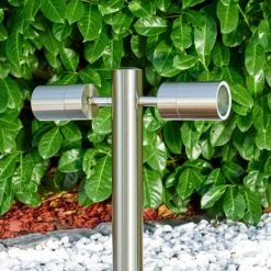 Hofstein Froslev Wegeleuchte LED Chrom, 2-flammig -Günstiges Wegeleuchten Geschäft froslev wegeleuchte h3342541 do1 6