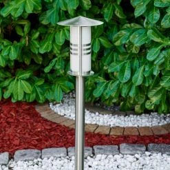 Hofstein Fukuoka Wegeleuchte Silber, 1-flammig -Günstiges Wegeleuchten Geschäft fukuoka wegeleuchte h3344033 do1 5