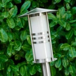 Hofstein Fukuoka Wegeleuchte Silber, 1-flammig -Günstiges Wegeleuchten Geschäft fukuoka wegeleuchte h3344033 do1 8