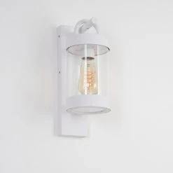 Hofstein Fulham Außenwandleuchte Weiß, 1-flammig -Günstiges Wegeleuchten Geschäft fulham aussenwandleuchte h3420638 1