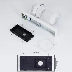 Hofstein Fulham Außenwandleuchte Weiß, 1-flammig -Günstiges Wegeleuchten Geschäft fulham aussenwandleuchte h3420638 4