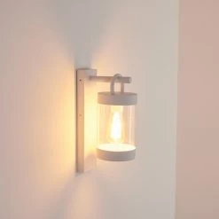 Hofstein Fulham Außenwandleuchte Weiß, 1-flammig -Günstiges Wegeleuchten Geschäft fulham aussenwandleuchte h3420638 6